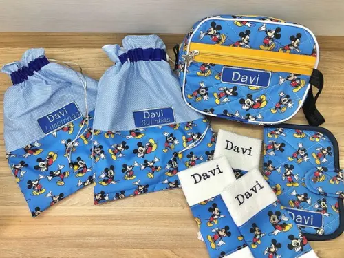 Volta as Aulas Kit Escolar Personalizado 7 Peças