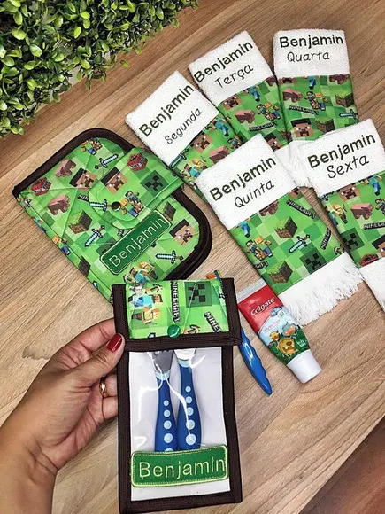 Kit Higiene Escolar Volta as Aulas 5 Peças