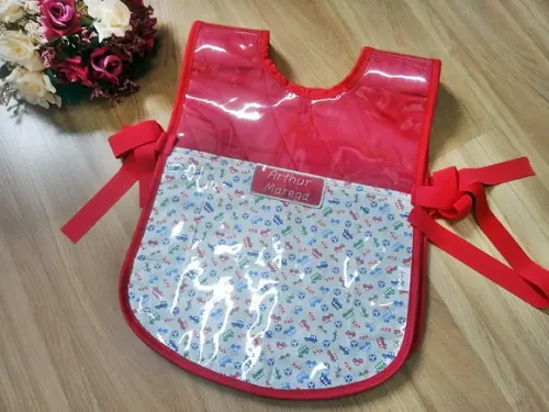 Avental Infantil Plastificado para Pintura