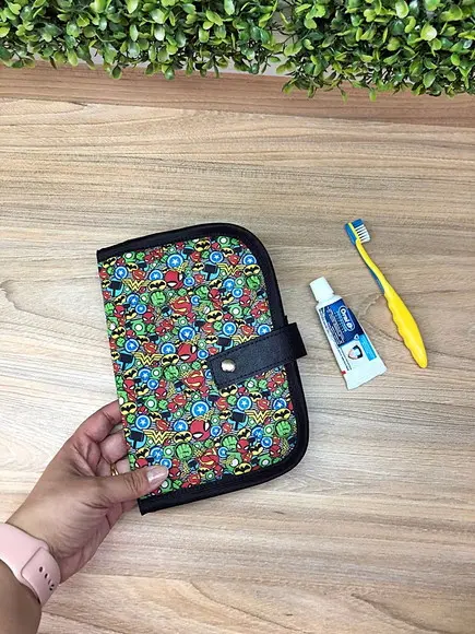 Volta Ás Aulas Kit Higiene Bucal Personalizado Pronta Entreg