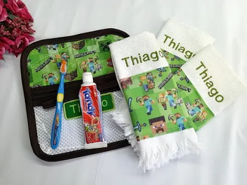 Kit Bucal Personalizado 3 Toalhinhas