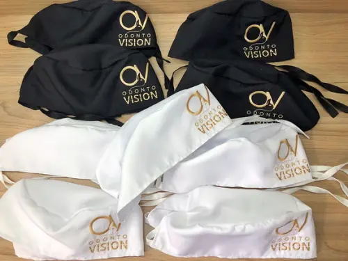 Touca Cirúrgica Personalizada com Sua Logo Kit com 2