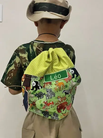 Mochila Saco Infantil Personalizada Volta as Aulas