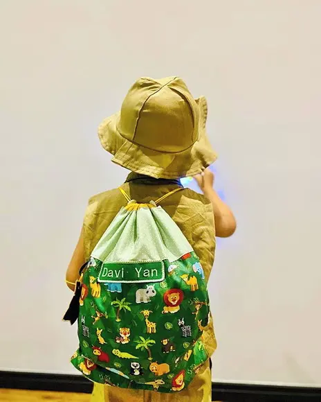 Mochila Saco Infantil Safari