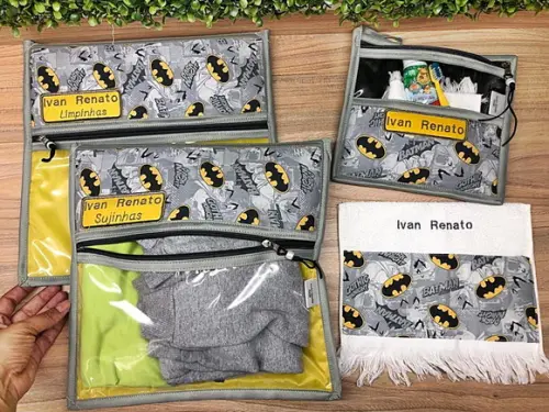 Kit Saquinhos Limpinhas e Sujinhas ,creche Infantil