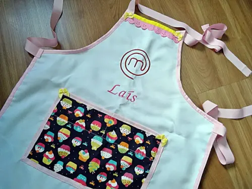 Avental Infantil com Touca Personalizado