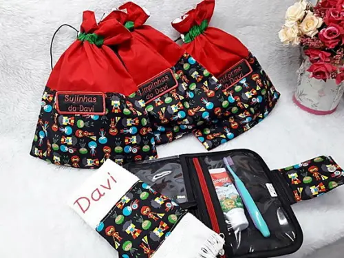 Volta Ás Aulas Kit Escolar Personalizado 5 Peças