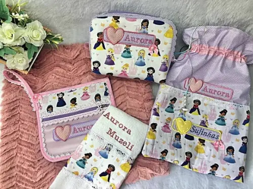 Kit Escolar e Creche Princesas Volta as Aulas