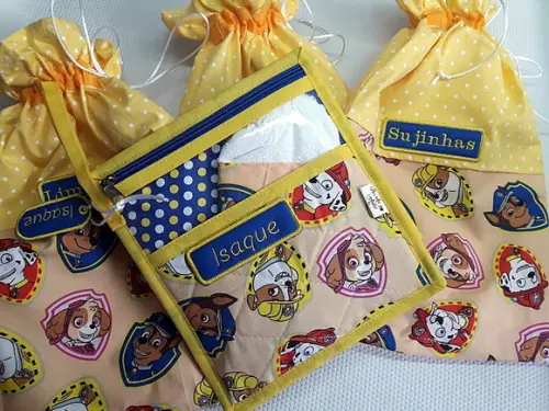 Kit Escolar Infantil Personalizado 4 Peças