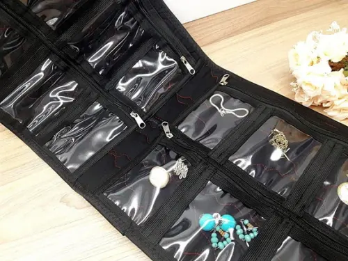 Porta Joias e Bijuterias Viagem 16 Divisórias