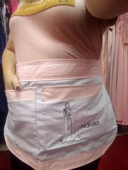 Avental Mini Saia com 2 bolso