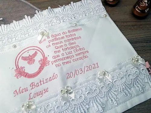 Toalha para Batizado Luxo