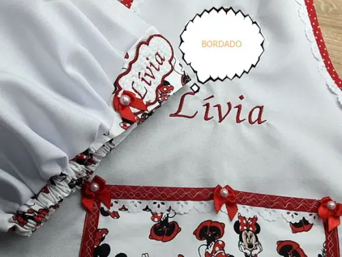Avental Infantil com Touca Personalizado