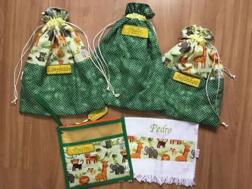 Kit Escolar Personalizado 5 Peças