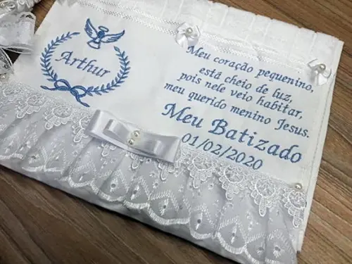 Toalha para Batizado Personalizada