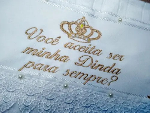 Toalha Convite para Madrinha
