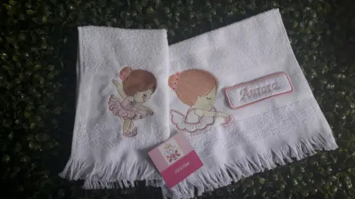 Toalhinha escolar-Personalizada Bailarina