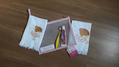 Kit Porta Higiene Bucal Infantil- Bailarina
