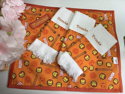 Jogo Americano Infantil  com  2 Toalhinhas Personalizado