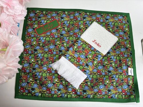 Jogo Americano Infantil + Toalhinha Personalizado