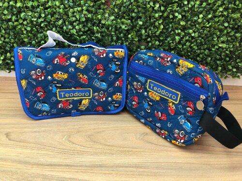 Kit Escolar Creche Infantil Saquinho Escolar