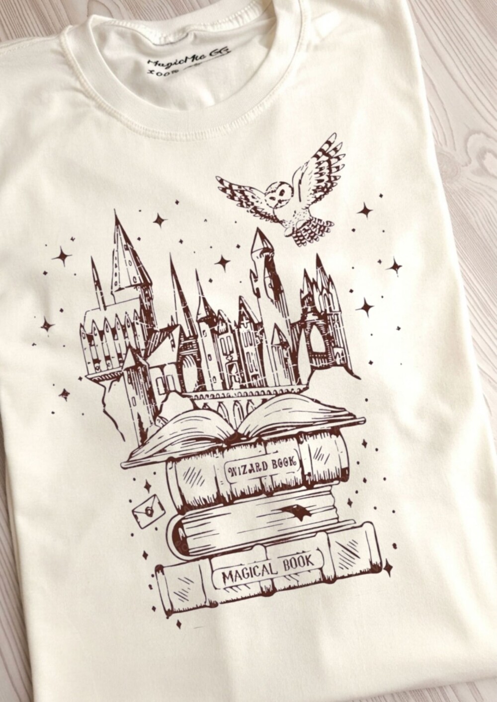 Camiseta Hogwarts HP Unissex e 100 % algodão