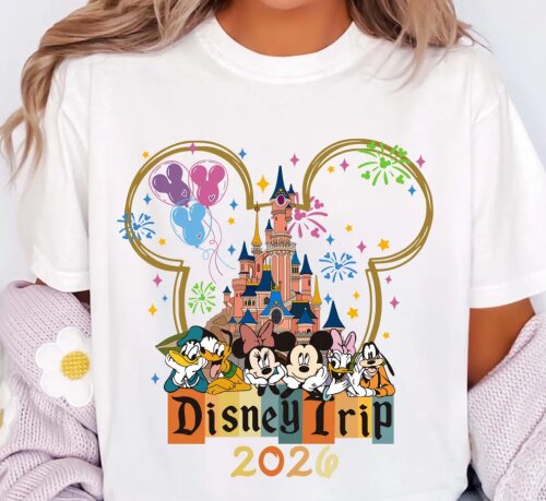 Camiseta Disney Trip 2026 Unissex