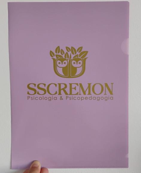 Pasta l A4 Lilás Personalizada com Seu Logo Dourado (100)