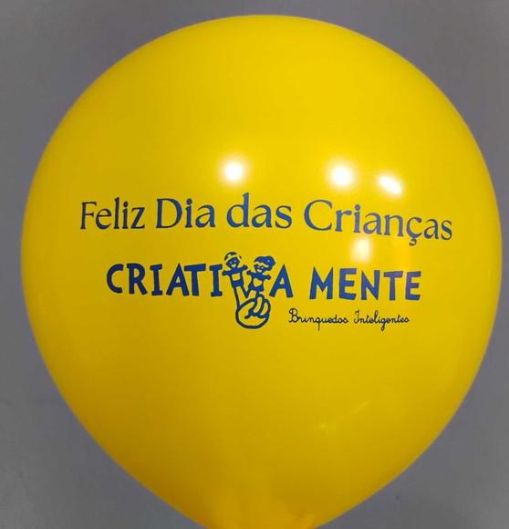 Feliz Dia das Crianças 300 Bexigas Balões Personalizada