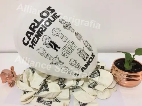 Bexigas Star Wars Personalizadas festas presente aniversário