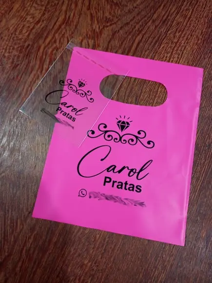 Sacola Boca de Palhaço Personalizada 25x35 300un 0,08