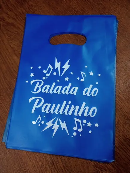 Sacola Plástica Boca de Palhaço Personalizada 16x20 1000un