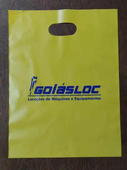 1000 Sacolas Boca Vazada Personalizadas ( 2 Lados) 20x30 cm