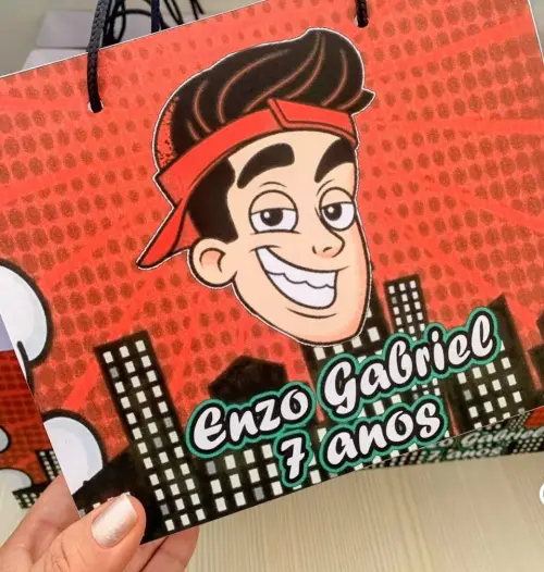 Sacola Personalizada Enaldinho Pegue e Monte