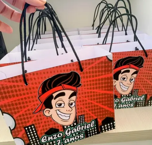 Sacola Personalizada Enaldinho Pegue e Monte