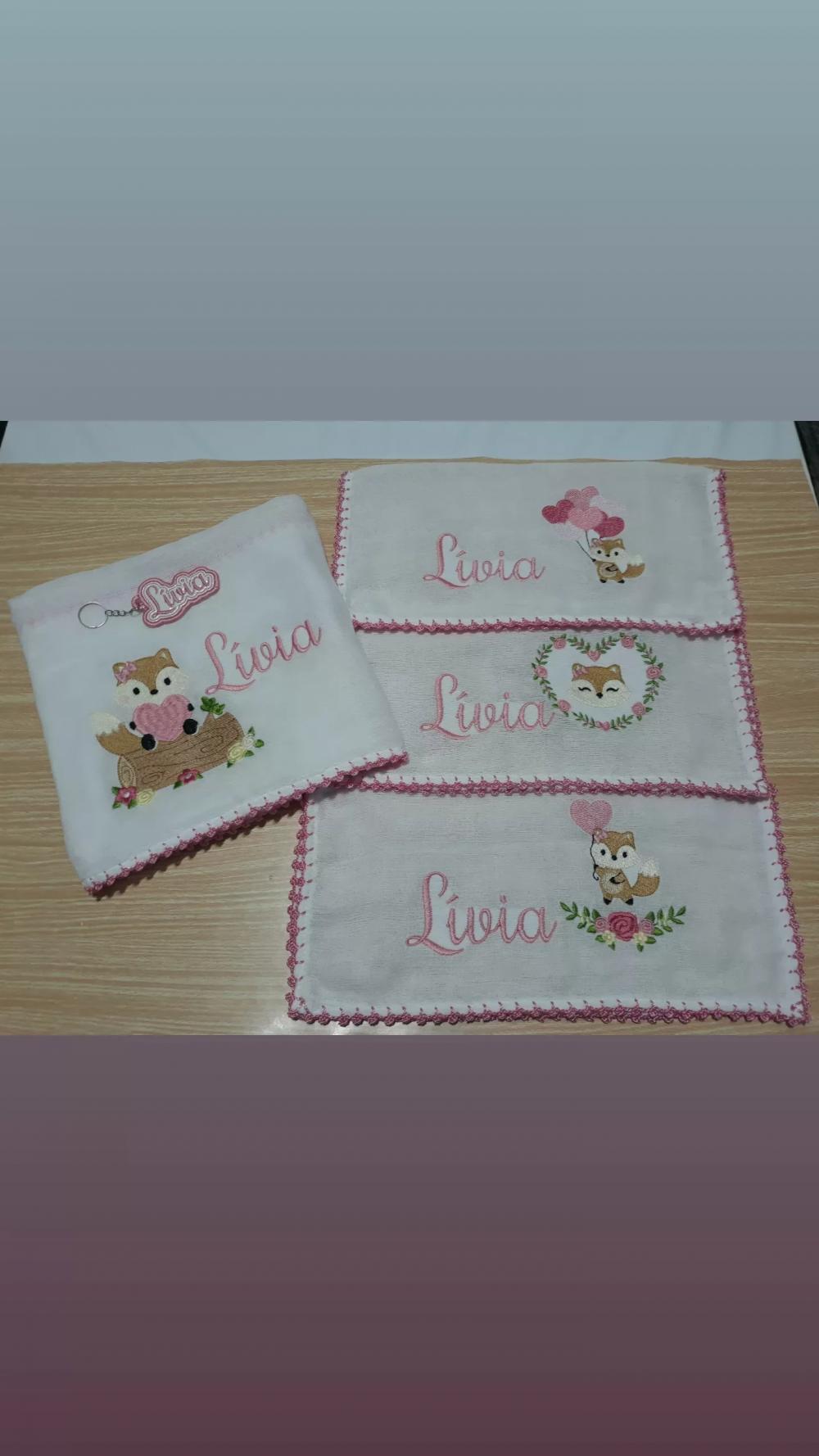 Kit Fraldas Bordadas Cremer Luxo