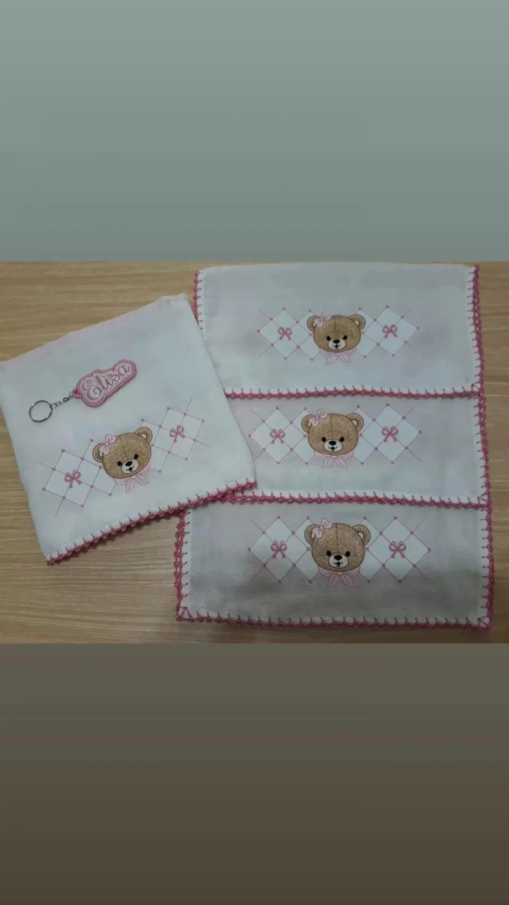 Kit Fraldas Bordadas Cremer Luxo