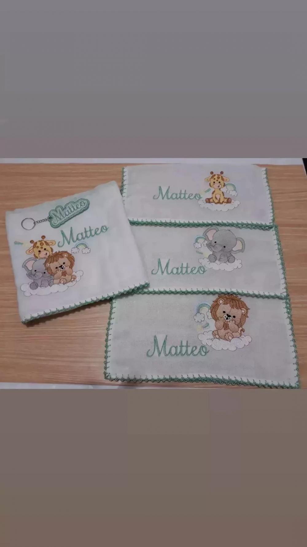 Kit Fraldas Bordadas Cremer Luxo