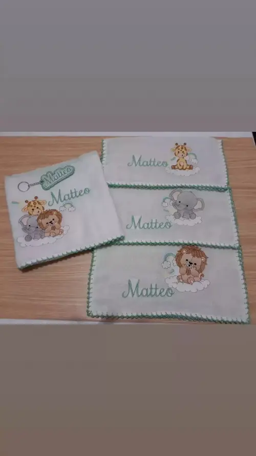 Kit Fraldas Bordadas Cremer Luxo