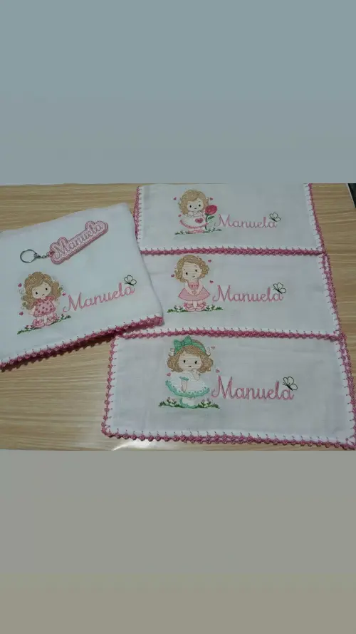 Kit Fraldas Bordadas Cremer Luxo