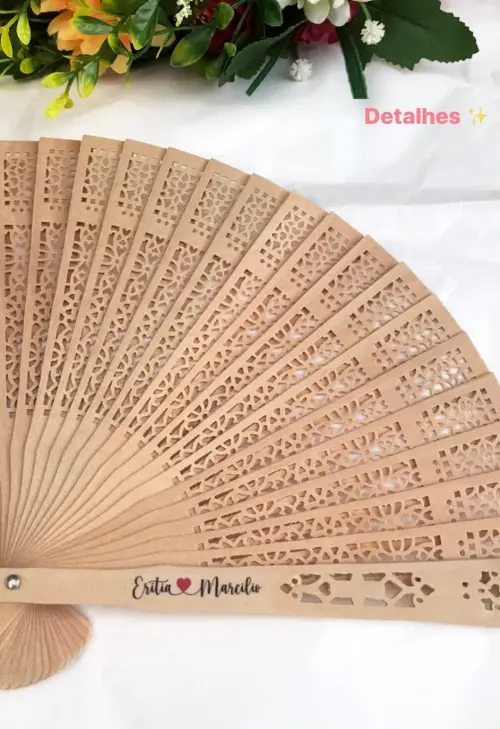 Leque Personalizado para Casamento, Empresas e Eventos | Lembranc