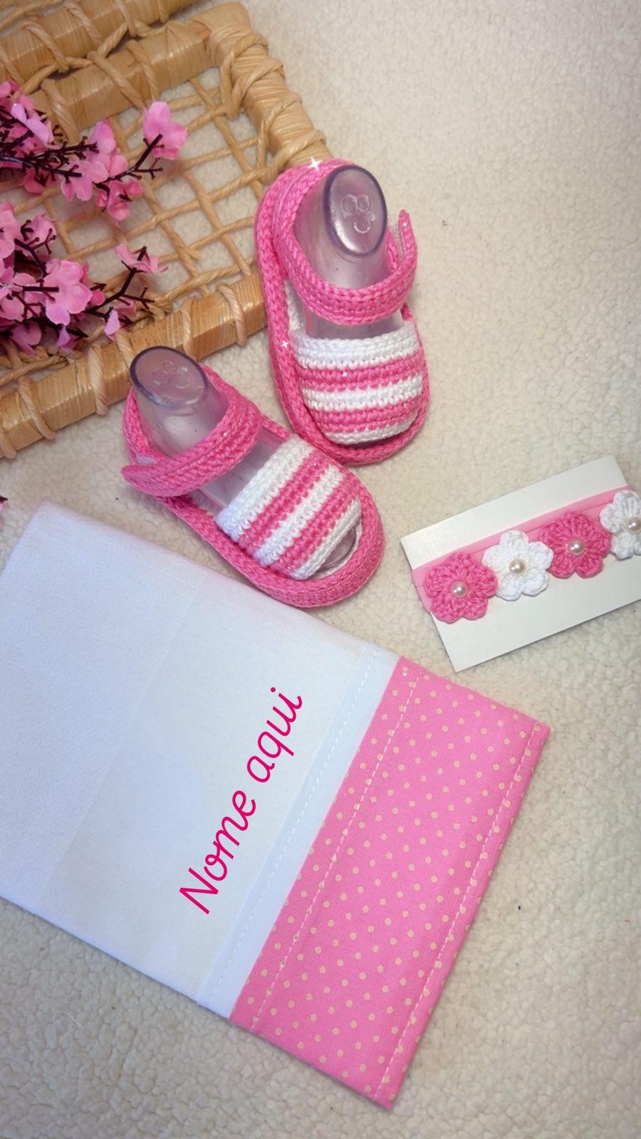 Kit Bebê Sandalinha Personalizado