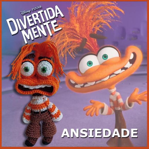 Amigurumi Ansiedade do Filme Divertida Mente 2