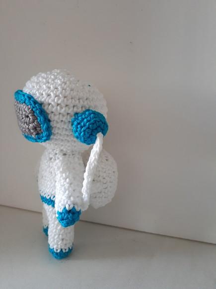 Amigurumi Astronauta com Foguete