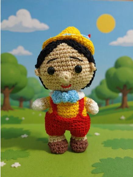 Amigurumi Boneco Pinocchio