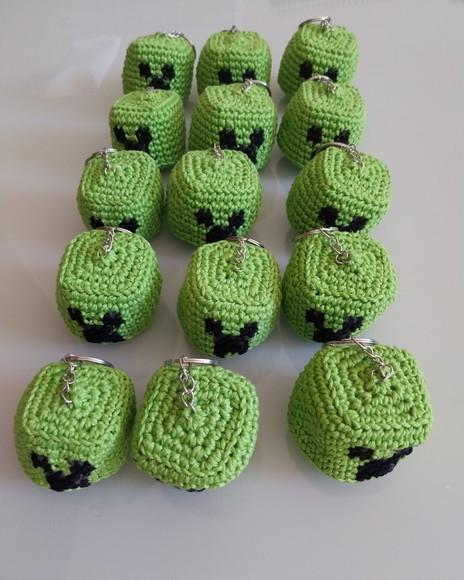 Amigurumi Chaveiros Minecraft