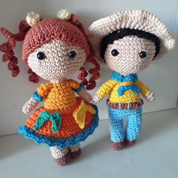 Amigurumi Menino Caipira