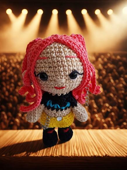 Amigurumi Mira Guerreira do K-pop