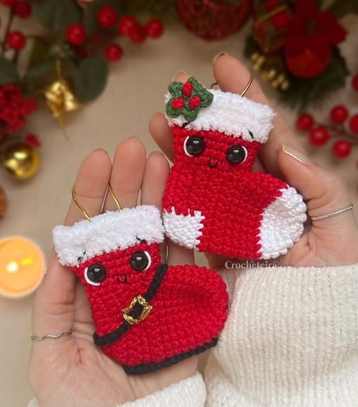 Amigurumis de Enfeites para Árvore de Natal