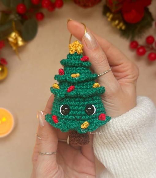 Amigurumis de Enfeites para Árvore de Natal